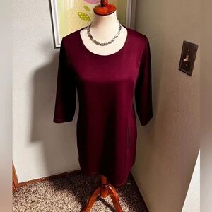 NWT White House | Black Market Burgundy Dress Size Medium #D6